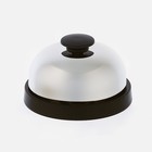 Звонок настольный Ring-ring, 4.5×7.5 см, серебро - Фото 2