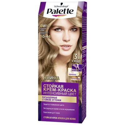 Крем-краска для волос Palette, тон BW10, пудровый блонд