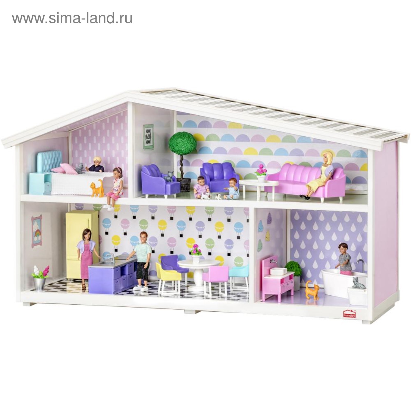 Домик кукольный Lundby «Креативный», двухэтажный