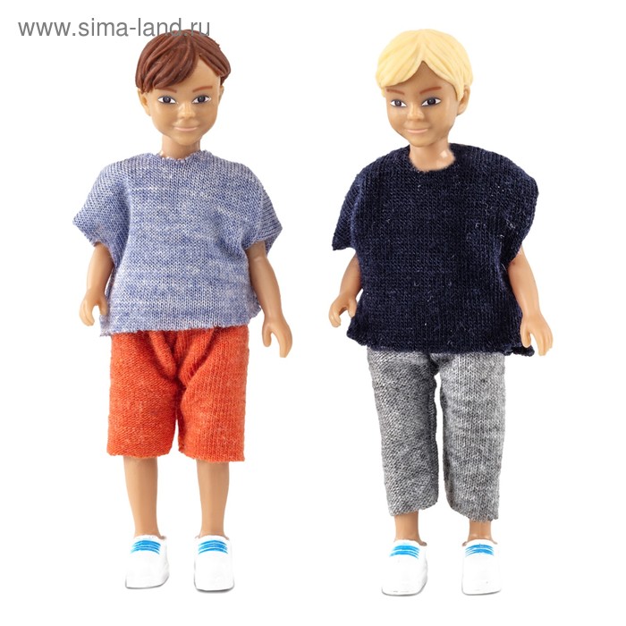 Кукла для домика «Два мальчика» - Фото 1
