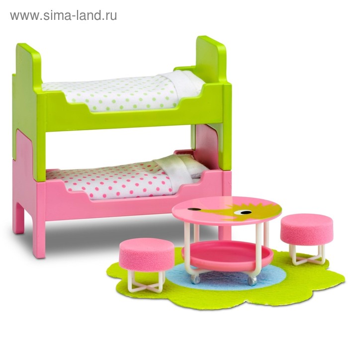 Мебель для кукольного домика Смоланд «Детская», с двумя кроватями - Фото 1