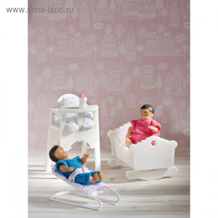 Набор мебели для кукольного домика «Детская для малыша» - Фото 1