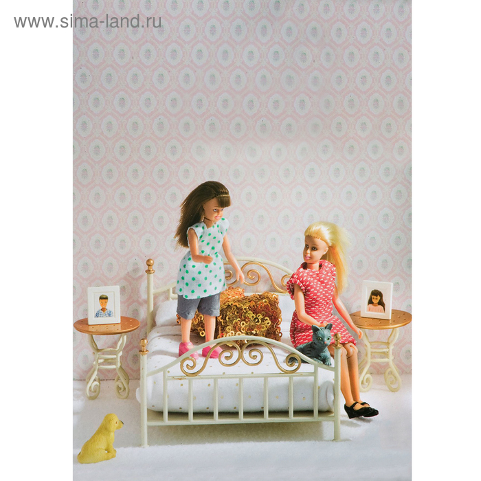 Набор мебели для кукольного домика Смоланд «Спальня в античном стиле» - Фото 1