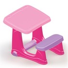 Парта со скамейкой и открывающейся столешницей DOLU розовая - Фото 1