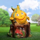 Садовая фигура "Колобок на пеньке" 43х34х31см  микс - Фото 4