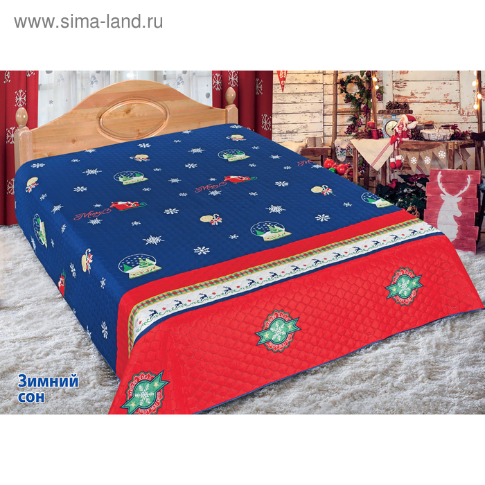 Покрывало Зимний сон, 220 х 240см, микрофибра, пэ100% - Фото 1