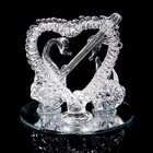 Сувенир "Лебеди на зеркале у сердца" 8х6х6 см - Фото 3