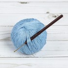 Крючок для вязания, d = 2,1 мм, 14 см, цвет коричневый - Фото 1