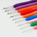 Набор крючков для вязания, d = 2-6 мм, 16 см, 9 шт, цвет разноцветный - фото 8397783