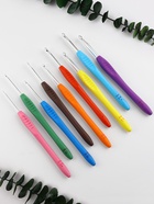 Набор крючков для вязания, d=2-6 мм, 16 см, 9 шт. - Фото 2
