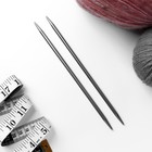 Спицы для вязания, прямые, d = 5,5 мм, 20 см, 2 шт - Фото 2