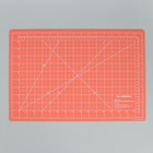 Мат для резки, двусторонний, 45 × 30 см, А3, цвет оранжевый, AU-A3Orange - Фото 2