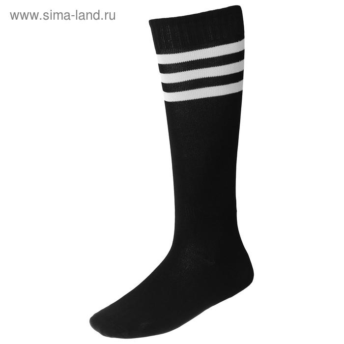 Гетры футбольные, размер 37-39, цвет чёрный - Фото 1