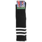 Гетры футбольные, размер 37-39, цвет чёрный - Фото 2