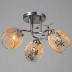 Люстра Рошель 3x60Вт E27 хром 42х42х26см. - фото 24229590