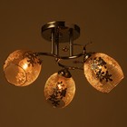 Люстра Рошель 3x60Вт E27 хром 42х42х26см. - фото 24229591