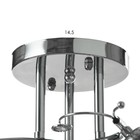 Люстра Рошель 3x60Вт E27 хром 42х42х26см. - фото 24229593