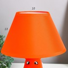 Настольная лампа "Бегемот" 1х40Вт E14 оранжевый 20х20х28см. - Фото 4