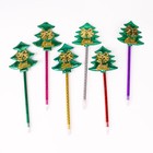 Ручка-прикол Calligrata «Ёлочка», с колокольчиками, синий стержень, шариковая - Фото 4