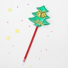 Ручка-прикол Calligrata «Ёлочка», с колокольчиками, синий стержень, шариковая - Фото 3