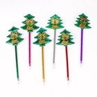 Ручка-прикол Calligrata «Ёлочка», с колокольчиками, синий стержень, шариковая - Фото 4