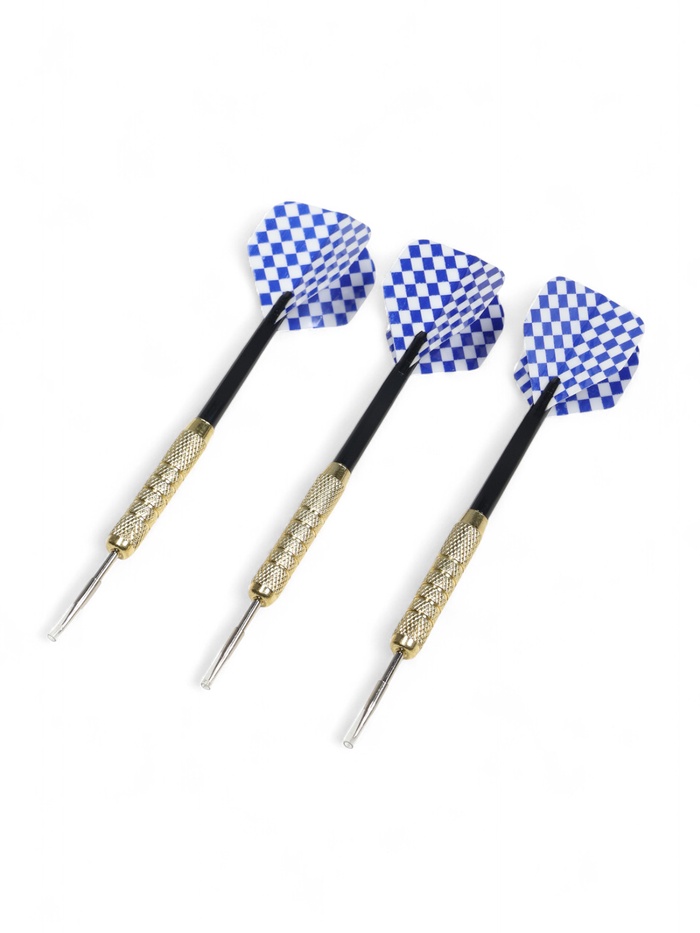 Дротики для дартса ONLYTOP, 3 шт., металлический наконечник, вес 18 г, цвет МИКС - Фото 1
