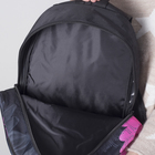 Рюкзак молодёжный, отдел на молнии, наружный карман, цвет чёрный/розовый - Фото 5