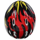 Шлем защитный детский ONLYTOP OT-H6, обхват 52-54 см, цвет чёрный - Фото 4