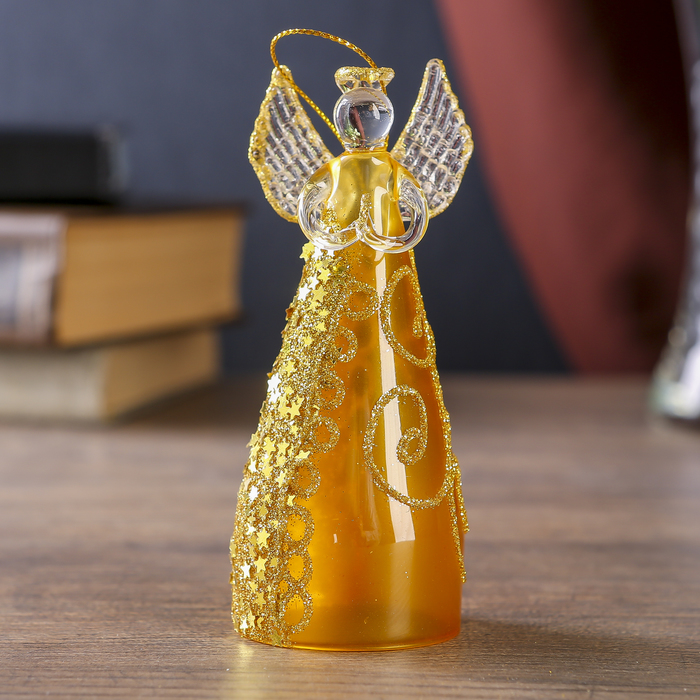 Сувенир "Ангелочек в кремовом платье" 11х3,5х5,5 см - Фото 1