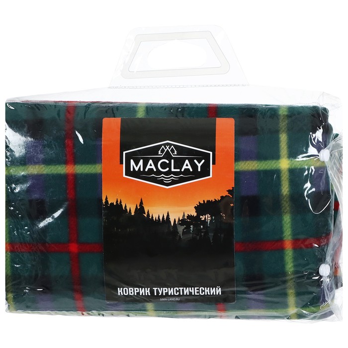 Коврик туристический Maclay, флис, 130х150х0.3 см, цвет МИКС - фото 1905314548