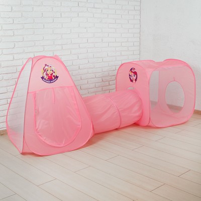 Игровая палатка "Настоящая модница" с туннелем, цвет розовый
