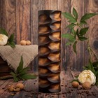 Ваза из мангового дерева "Переходы" 35х10х10 см - Фото 1