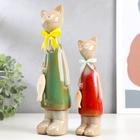 Набор фигурок керамика «Две кошечки с рыбкой», 2 шт. - Фото 4