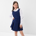 Школьный сарафан для девочки, цвет синий, рост 128 см (32) - фото 108353361