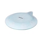 Блюдо стеклянное сервировочное Доляна «Ёлочная игрушка. Снежинка», 18,2×15,5 см - Фото 2