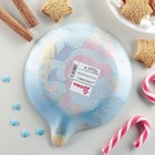 Блюдо стеклянное сервировочное Доляна «Ёлочная игрушка. Музыканты», 18,2×15,5 см - Фото 4