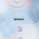 Блюдо стеклянное сервировочное Доляна «Снеговику тепло», 23×14,5 см - Фото 5