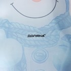 Блюдо стеклянное сервировочное Доляна «Снеговик в голубом», 22×15 см - фото 4247201