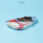 Блюдо сервировочное Доляна «Снеговик и воробей», 20.5×13 см, стекло - Фото 2
