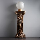 Лампа интерьерная "Девушка у колонны" шар, бронза 90см - Фото 1