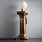 Лампа интерьерная "Девушка у колонны" шар, бронза 90см - Фото 4
