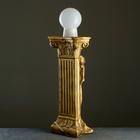 Лампа интерьерная "Девушка у колонны" шар, бронза 90см - Фото 7
