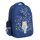 Рюкзак каркасный 38 х 30 х 20 см, Bruno Visconti "Сова", синий - фото 22650635