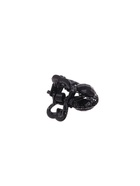 Крабик для волос «Чёрный ажур», подсолнух, 2.5 см, чёрный 3516944