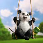 Подвесной декор "Панда на бамбуке" 24х15х25см - Фото 1