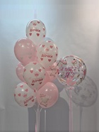 Воздушные шары латексные 14" «С рождением дочки», 25 шт., пастель, МИКС - фото 60887396