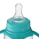 Бутылочка для кормления M&B «Волшебная пони», классическое горло, с ручками, от 3 мес., 250 мл., бирюзовый - Фото 3