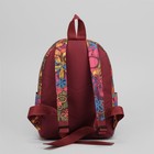Рюкзак молодёжный "Цветы", отдел на молнии, 3 наружных кармана - Фото 3