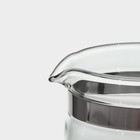 Чайник стеклянный заварочный Magistro «Мехико», 350 мл, с металлическим ситом, пластиковая колба - фото 4247328