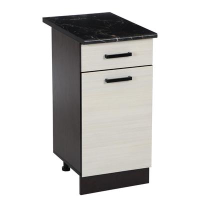 Шкаф напольный «Мальва. Н400-1Я», 1 ящик, 1 дверь, 400×450×850 мм, цвет венге/лоредо